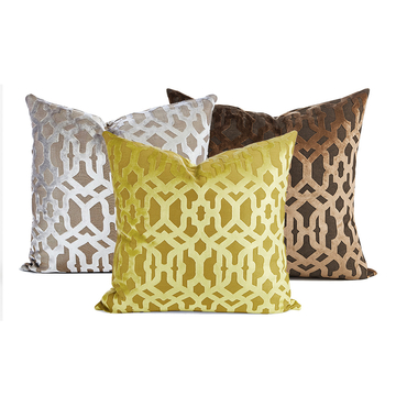 Luxury Velvet Decorative Pillow Covers – Set of 3, Geometric Design, Soft & Plush Cushion Cases for Living Room, Sofa, or Bedroom