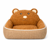 Teddy Bear Dog & Cat Bed for Small Pets – Cozy Plush Pet Sofa with Raised Back, Non-Slip Bottom Teddy Bear Dog & Cat Bed for Small Pets – Cozy Plush Pet Sofa with Raised Back, Non-Slip Bottom