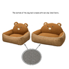 Teddy Bear Dog & Cat Bed for Small Pets – Cozy Plush Pet Sofa with Raised Back, Non-Slip Bottom Teddy Bear Dog & Cat Bed for Small Pets – Cozy Plush Pet Sofa with Raised Back, Non-Slip Bottom